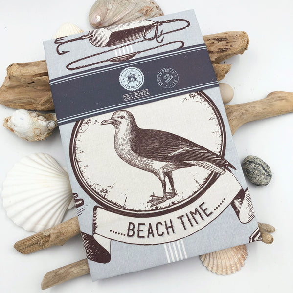 Tea Towel Beach Time