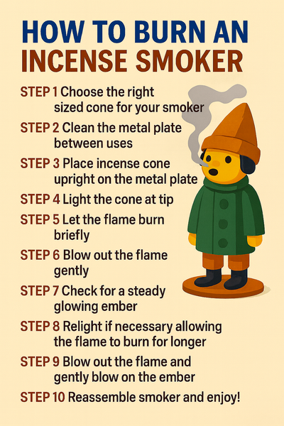 Extra small (XS) sized Incense Cones (24 pack) - Choice of scent