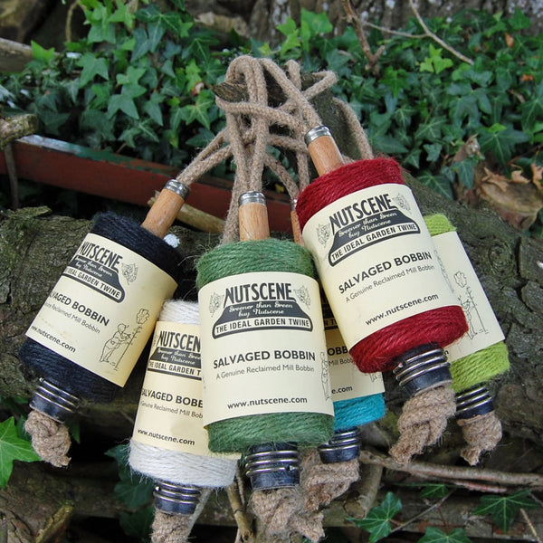 Nutscene - Salvaged Lancashire Mill Bobbin with Twine