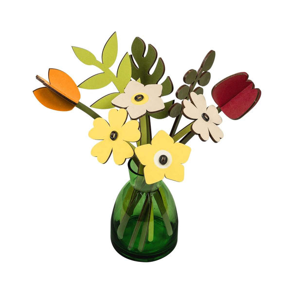 Everlasting Wooden Spring Flower Bouquet