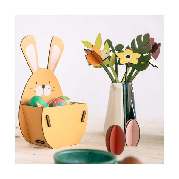 Everlasting Wooden Spring Flower Bouquet