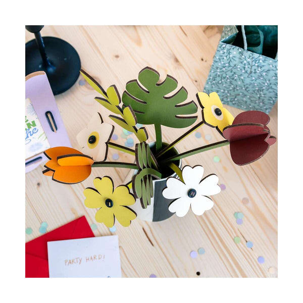 Everlasting Wooden Spring Flower Bouquet