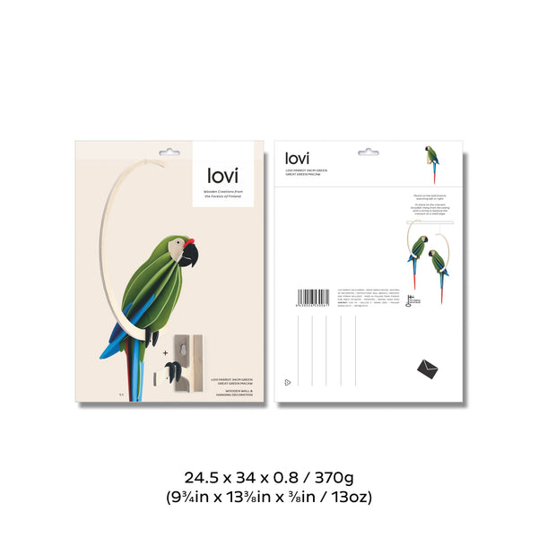 Parrot 26cm - Choice of Colour