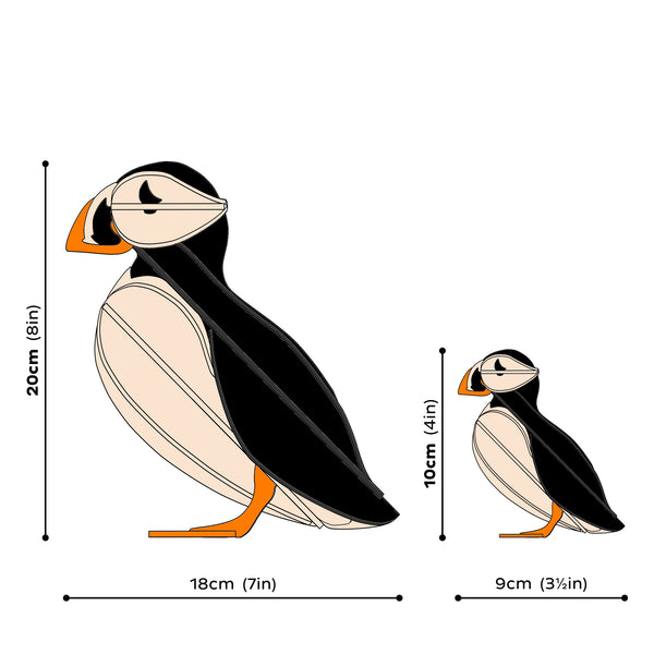 Puffin 10cm - Choice of Colour