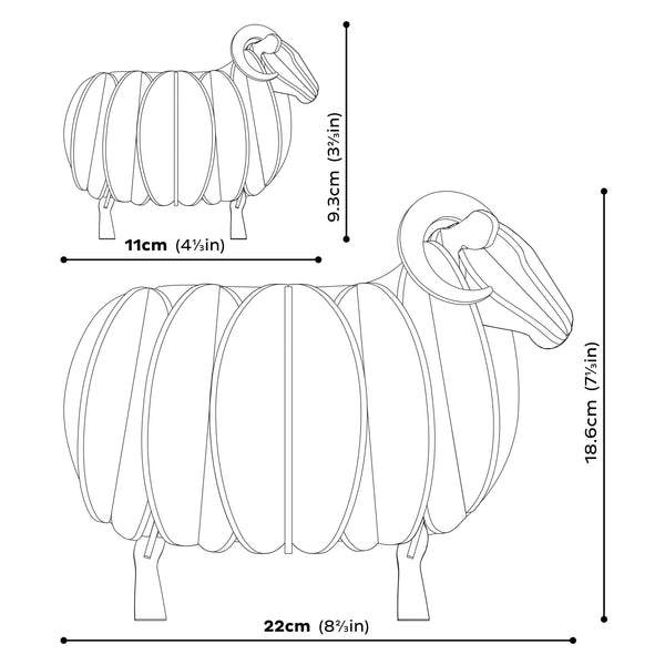 Ram 11cm - Choice of Colour