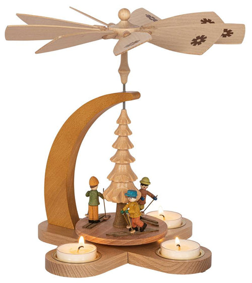 Skiing Children Pyramid
