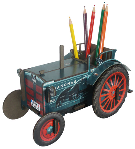 Green Hanomag Tractor Pen Pot