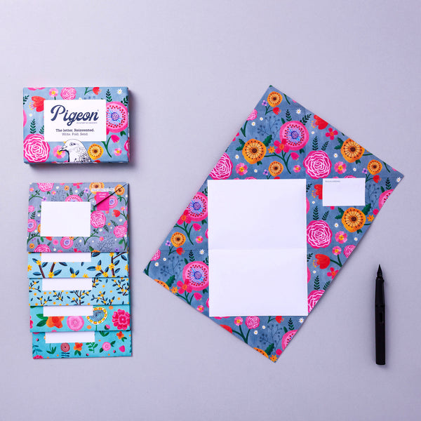 Wildflower Pigeon Letter Paper 6-pack