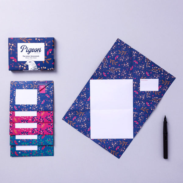 Winter Berries Pigeon Letter Paper 6-pack