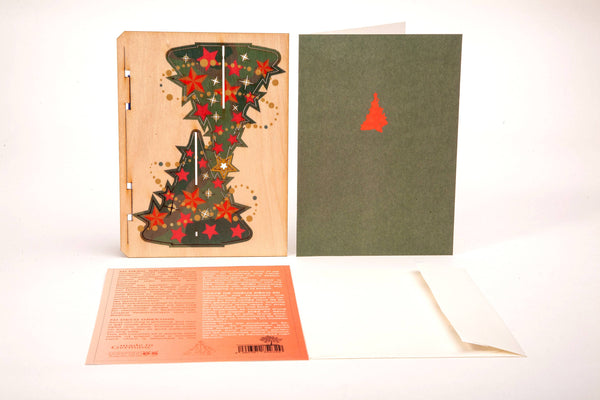 Christmas Tree 3D deco greeting card