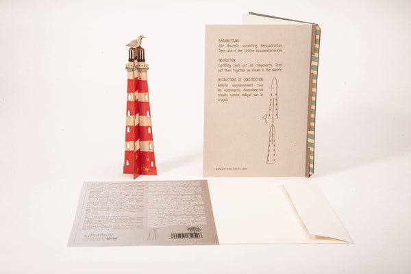 Lighthouse 3D decorative greeting card