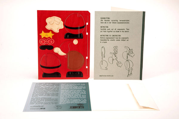 Santa Claus 3D decorative greeting card