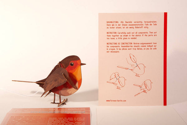 Robin 3D decorative greeting card