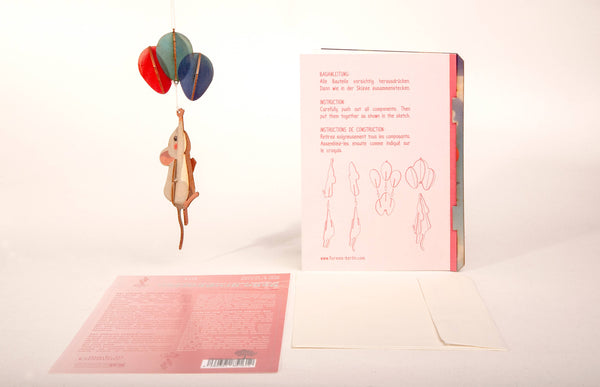 Mouse 3D Decorative Greeting Card