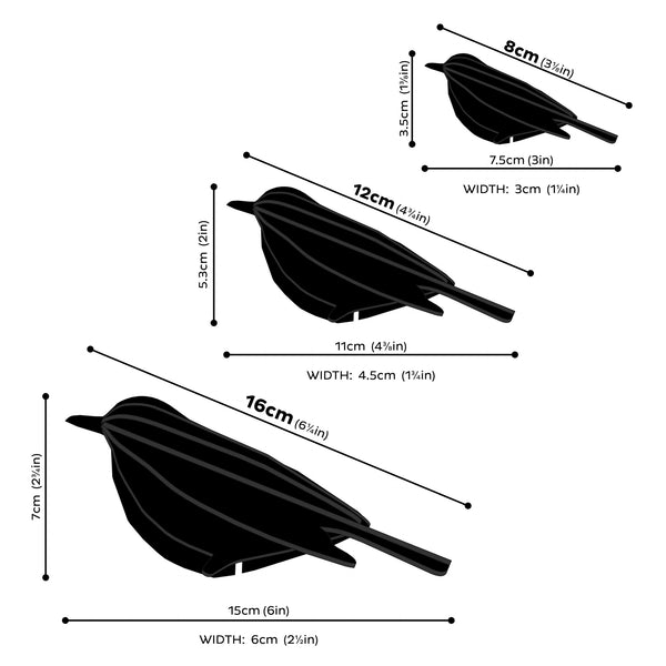 Bird - Choice of Size and colour