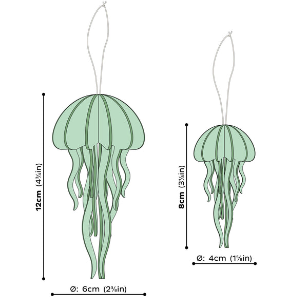 Jellyfish 8cm - Choice of Colour