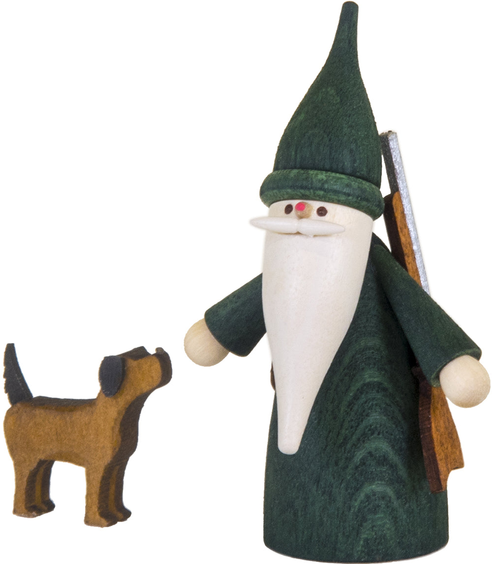 Seiffener - Hunter Gnome with Dog Figure