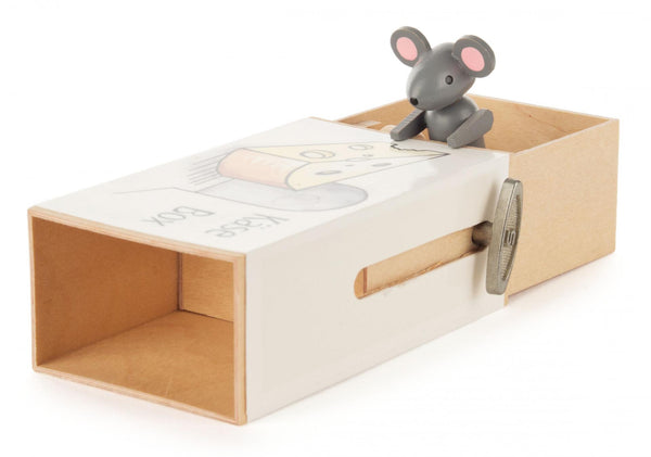 Sliding Cheese Music Box with Mouse