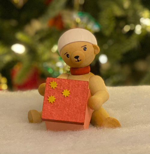 Teddy with present