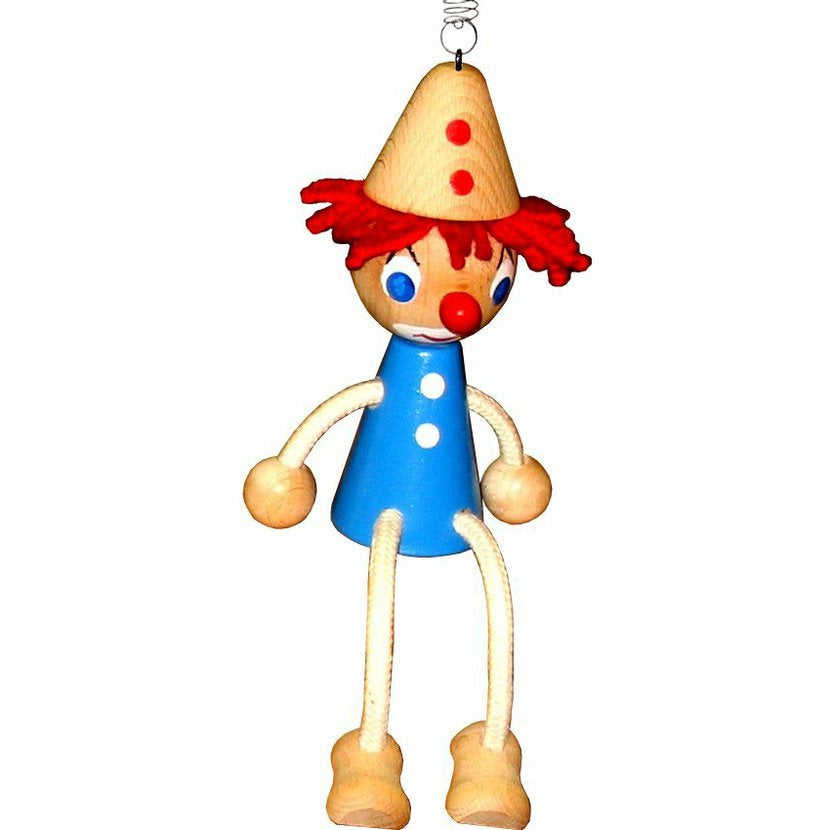 Wooden Figure on a Spring - Multi-coloured Clown – Artisan Merchants