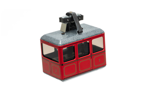 Kovap Cable Car Red tin toy side view