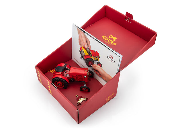 Kovap Tractor mechanical tractor 75 with Red Box with Instructions