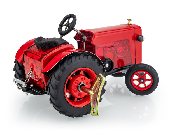 Kovap Tractor 75 Red tin toy left side view