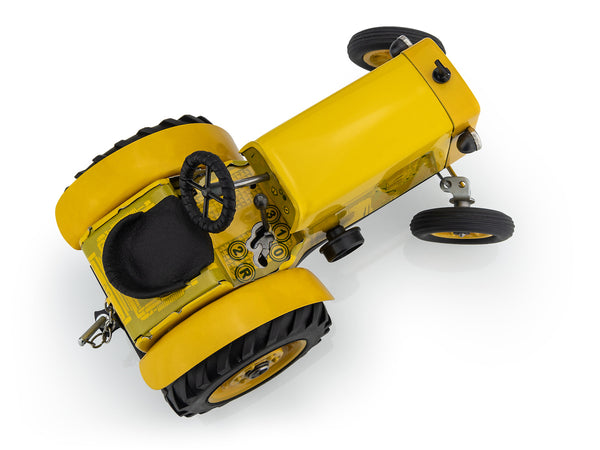 Kovap Tractor 75 Yellow gearbox detail zoomed out bird's eye view