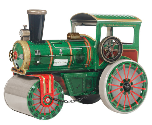 Kovap road roller 70 year jubilee tin toy