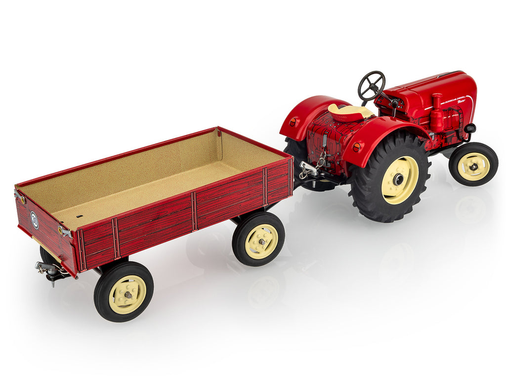 Kovap - Porsche Master 419 tractor with red trailer – Artisan