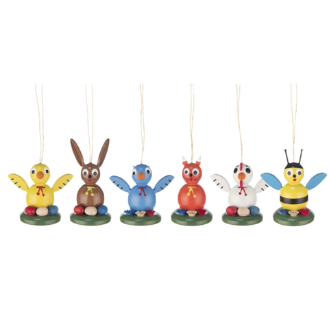 Dregano - Animal Easter Tree Decorations (choice of 6 designs)