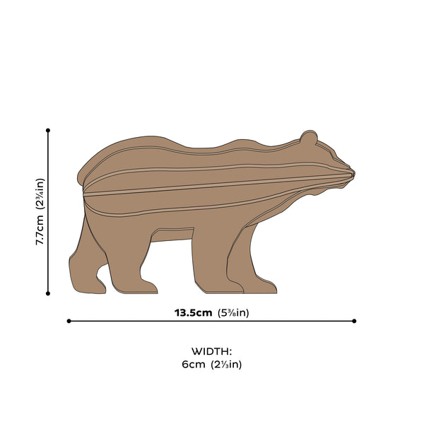 Lovi Bear  13.5cm Brown