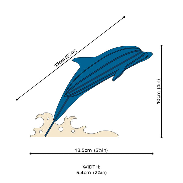 Lovi Dolphin 15cm Dark Blue
