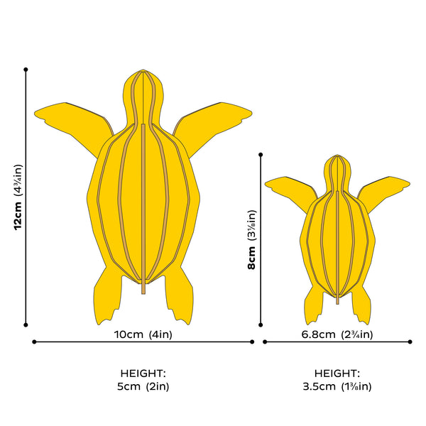 Lovi Sea Turtle 12cm Warm Yellow
